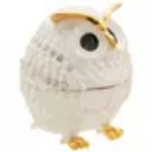Ceramic owl trinket/jewelry box